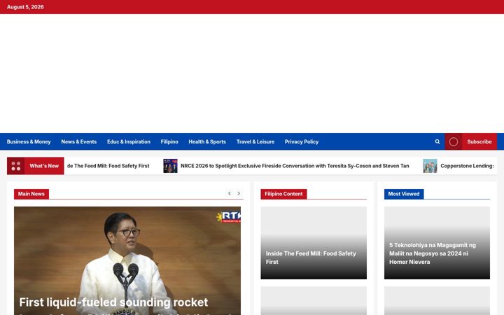 Screenshot of diariodemanila.com