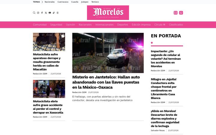 Captura de pantalla de diariodemorelos.com