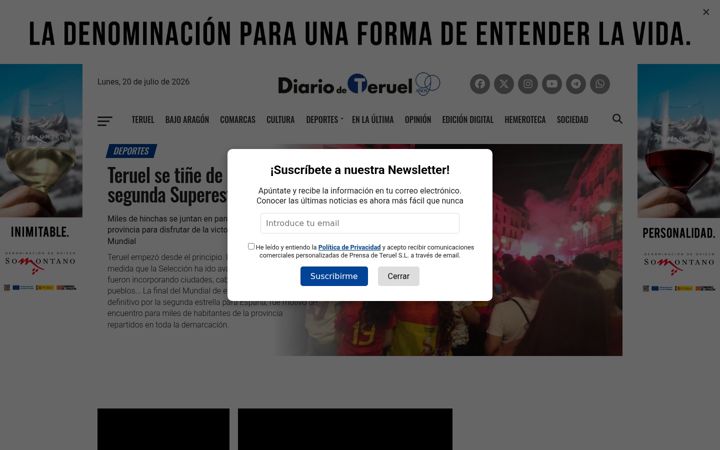 Screenshot of diariodeteruel.es