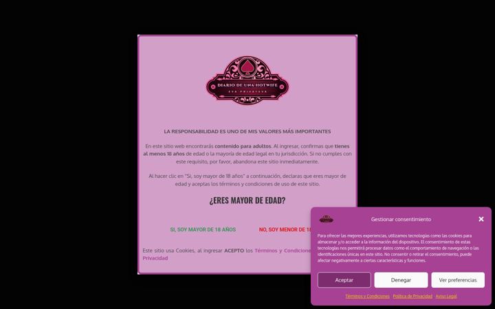 Screenshot of diariodeunahotwife.com