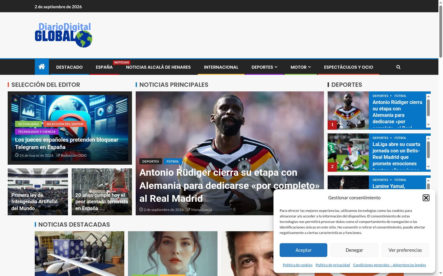 Screenshot tal-banner tal-kunsens muri qabel kwalunkwe interazzjoni