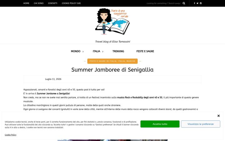 Screenshot of diariodiunaviaggiatriceseriale.com