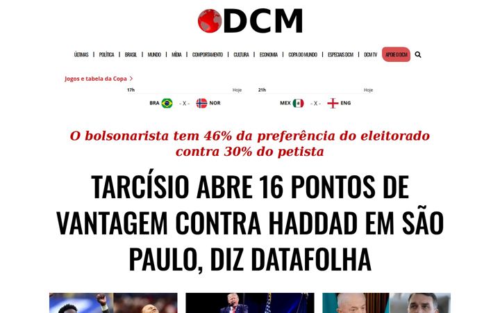 Screenshot von diariodocentrodomundo.com.br