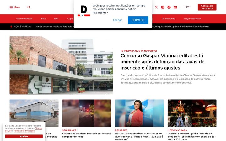 Screenshot van diariodopara.com.br