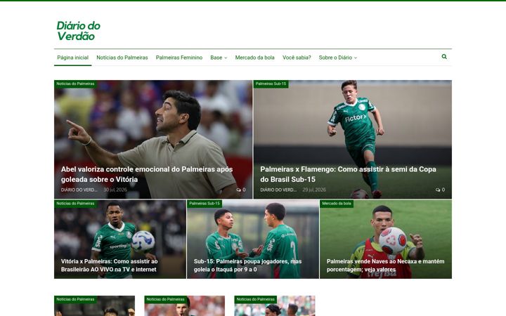 Ekraanipilt saidist diariodoverdao.com.br
