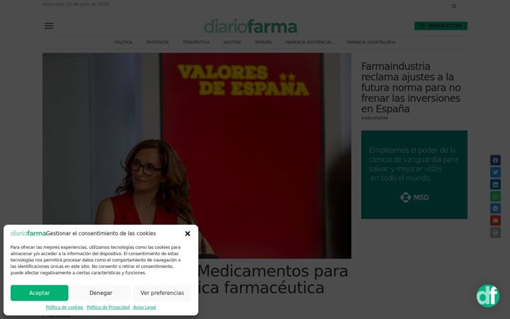 Screenshot of diariofarma.com