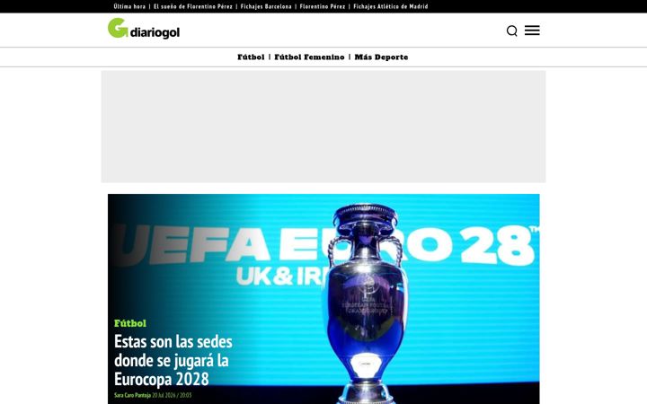 Screenshot of diariogol.com