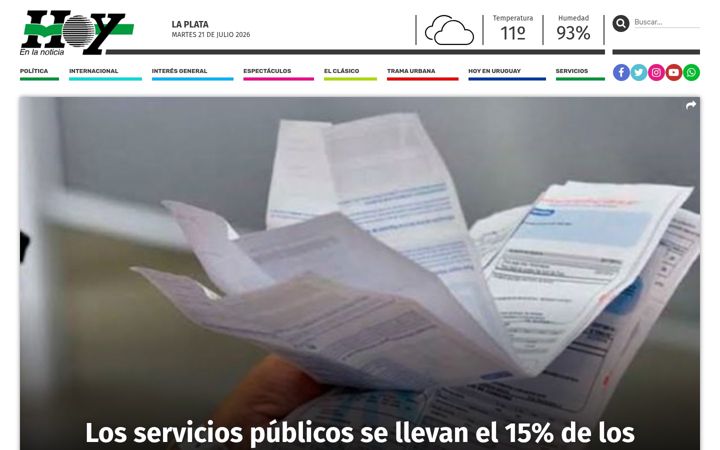 Screenshot of diariohoy.net