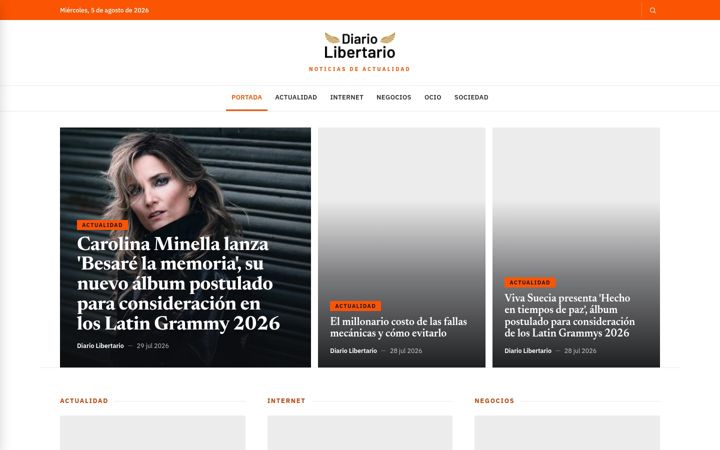 Screenshot of diariolibertario.com