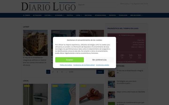 Screenshot of diariolugo.com