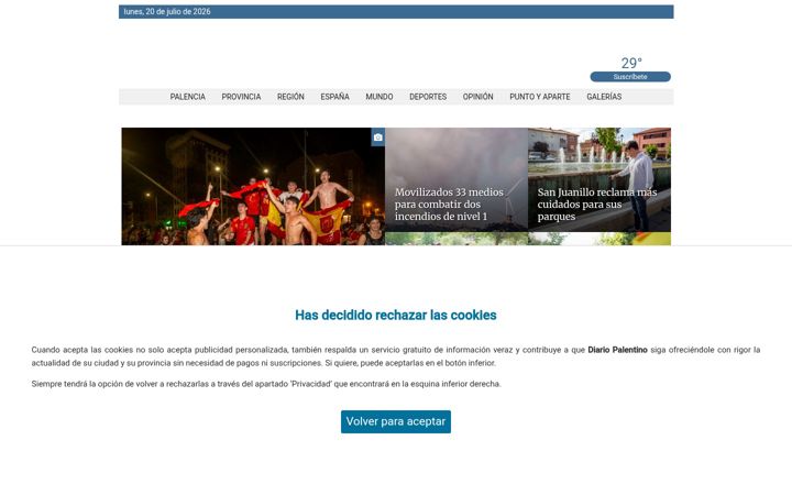 Screenshot of diariopalentino.es