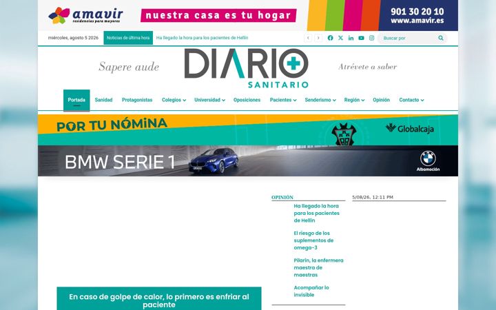 Screenshot of diariosanitario.com