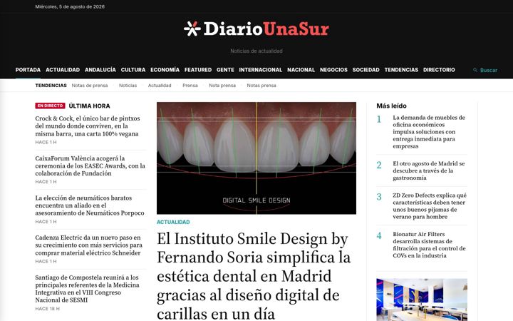 Screenshot of diariounasur.com