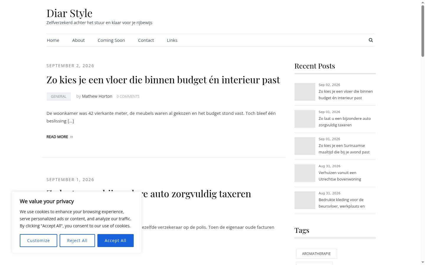 Képernyőkép a bármilyen interakció előtt megjelenő hozzájárulási bannerről
