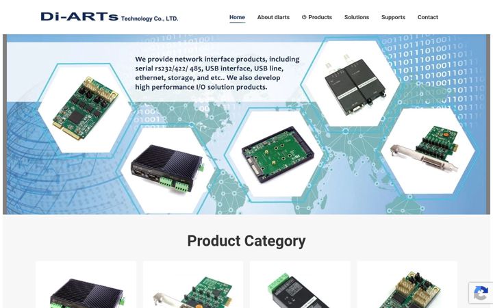 Screenshot of diarts-tech.com