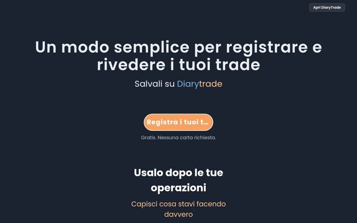 Screenshot of diarytrade.it