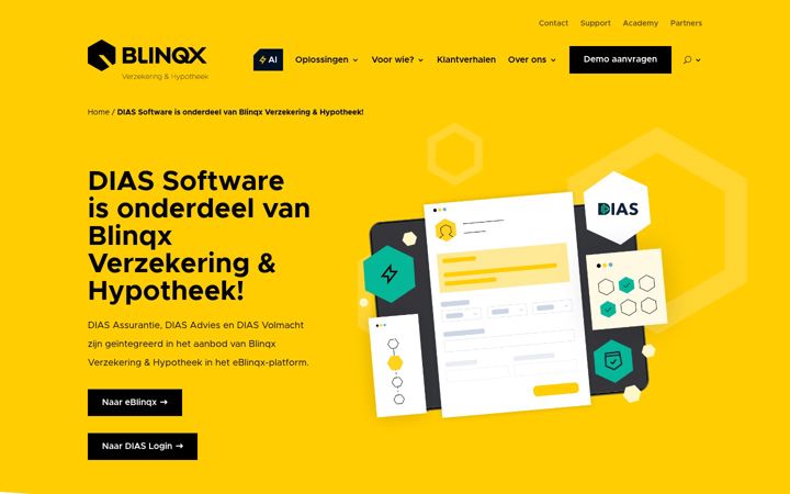 Screenshot of dias.nl