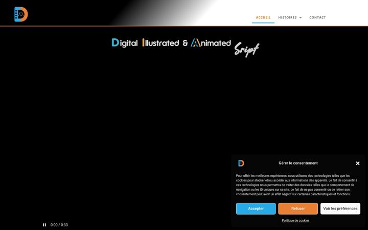 Screenshot of diascript.fr