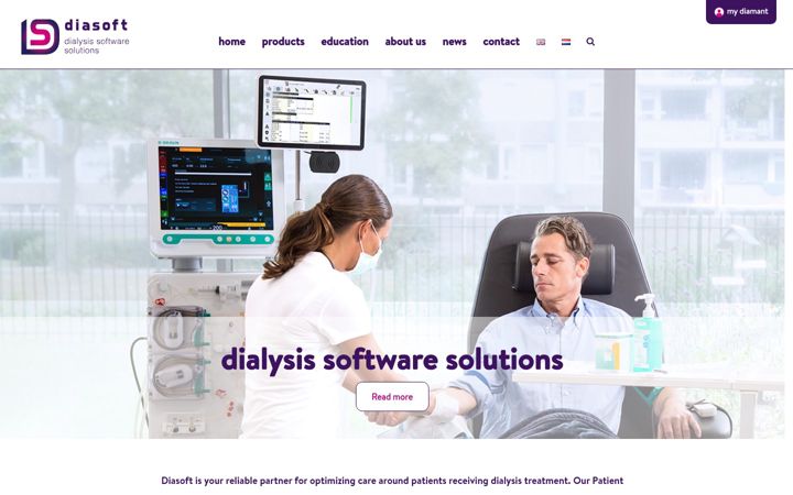 Screenshot of diasoft.nl
