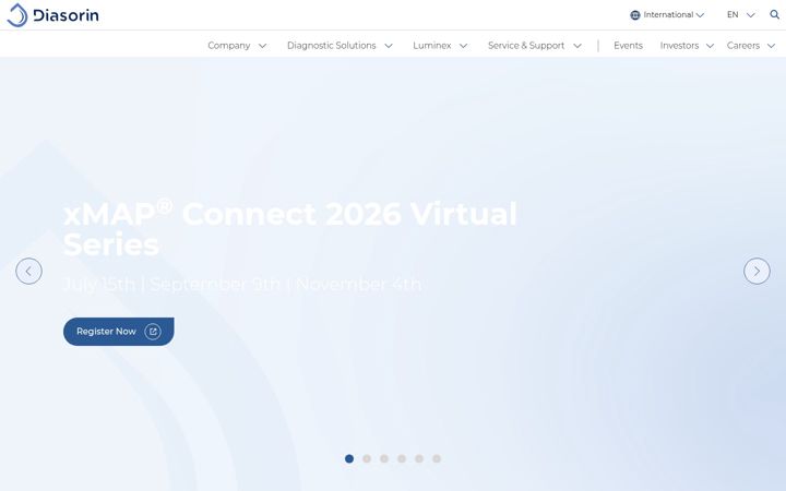 Screenshot of diasorin-molecular.com