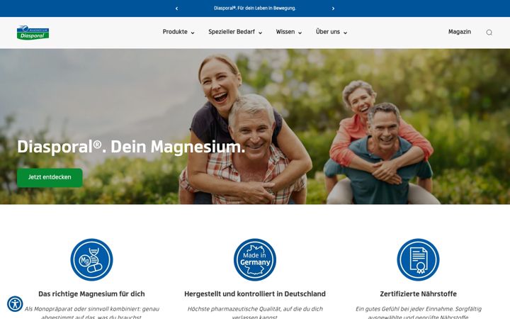 Screenshot of diasporal.de