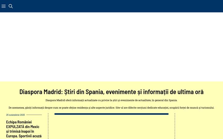 Screenshot of diasporamadrid.com
