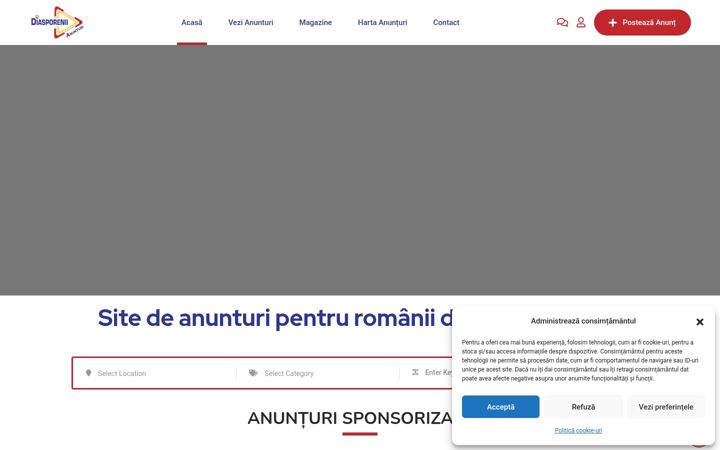 Screenshot of diasporenii.co.uk