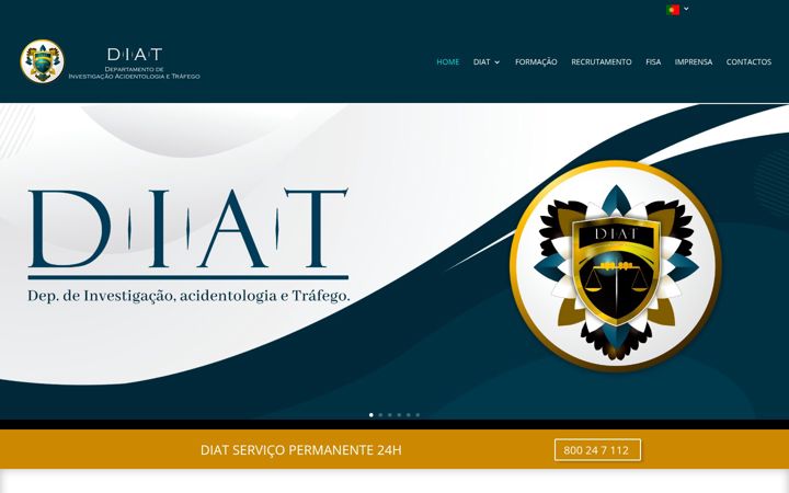 Skärmbild av diat.pt