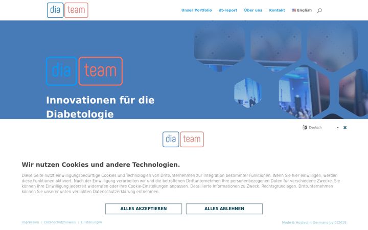 Screenshot of diateam.de