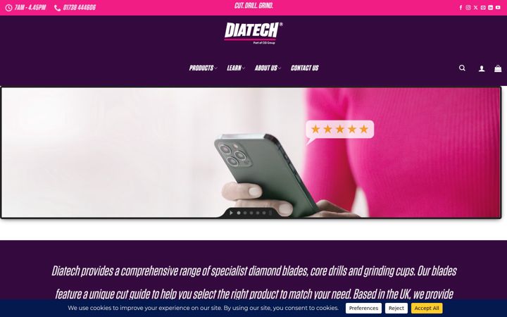 Screenshot of diatechuk.com