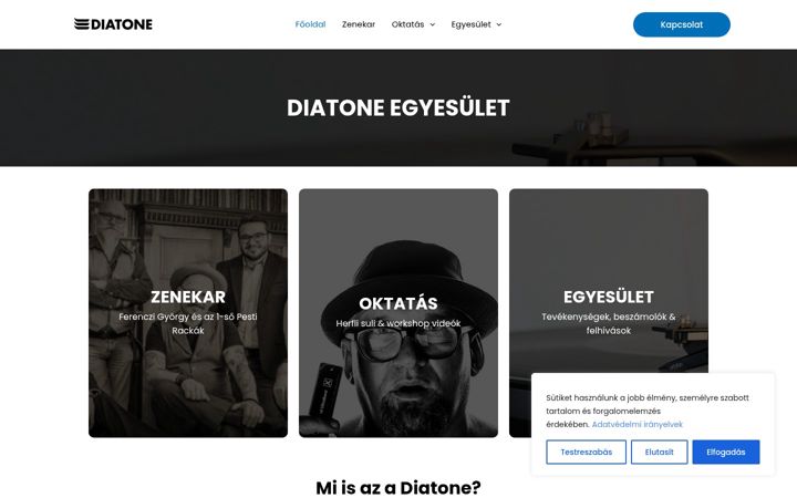 Screenshot of diatone.hu