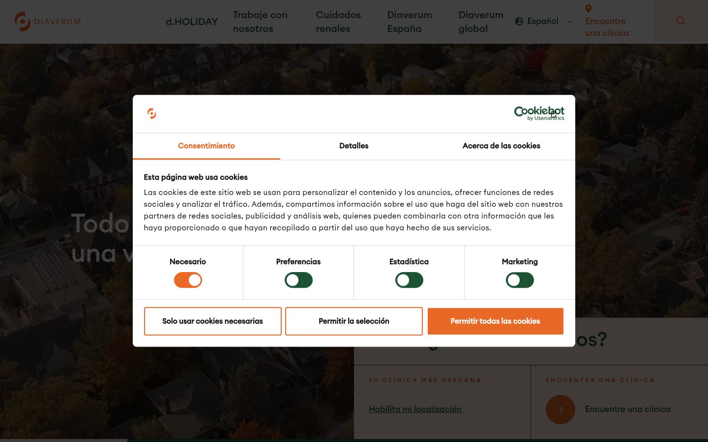 Sutikimo reklamjuostės, rodytos prieš bet kokią sąveiką, ekrano kopija