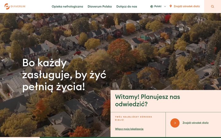 Snímek obrazovky diaverum.pl