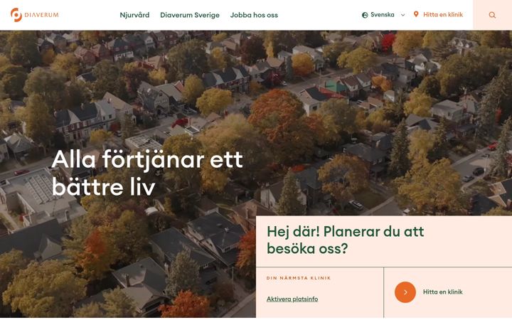 Screenshot di diaverum.se