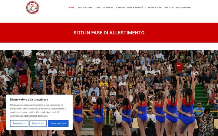 Screenshot of diavolirossimarsala.it