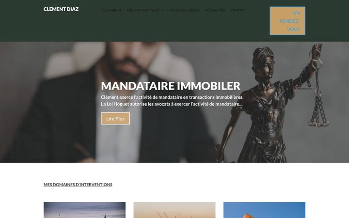 Screenshot of diaz-avocat-nice.fr