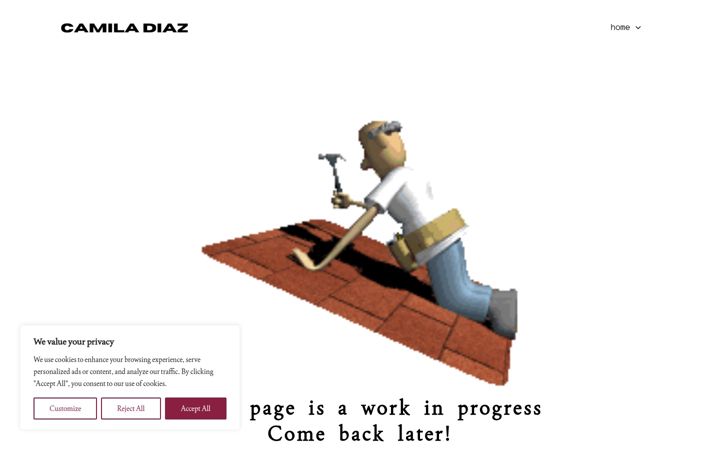 Screenshot of diazbriceno.com