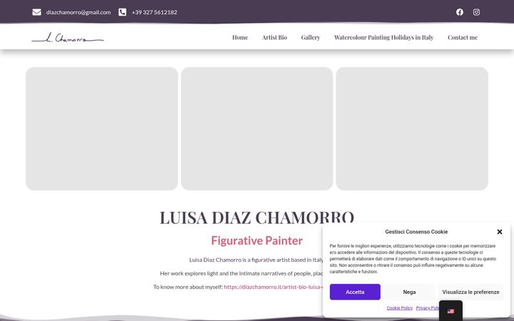Screenshot of diazchamorro.it