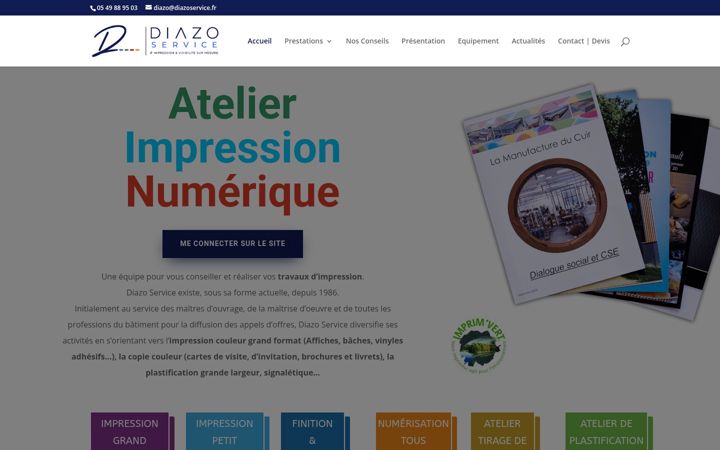 Screenshot of diazoservice.fr