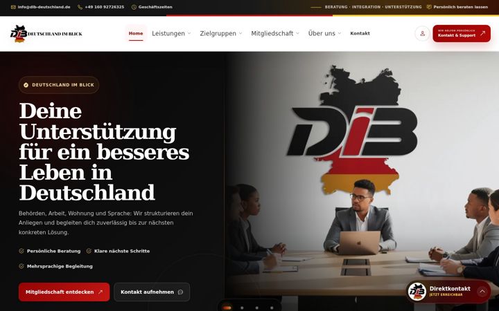 Screenshot of dib-deutschland.de