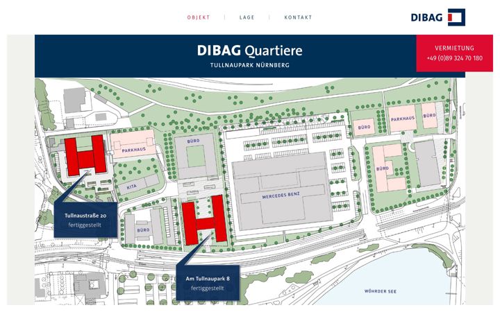 Screenshot of dibag-tullnaupark.de