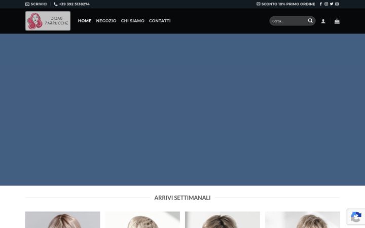Screenshot of dibagparrucche.it