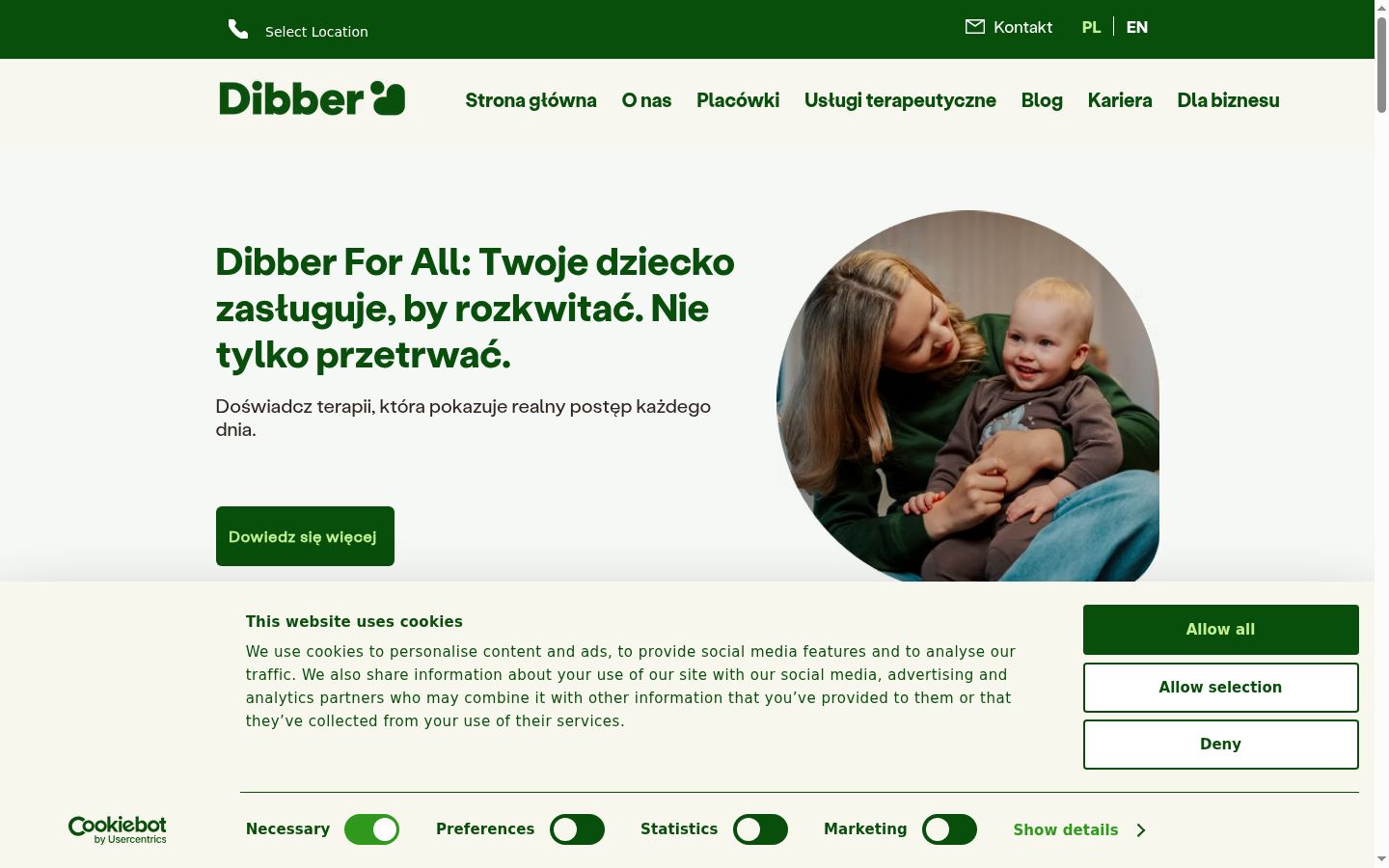 Snímek obrazovky baneru souhlasu zobrazeného před jakoukoli interakcí