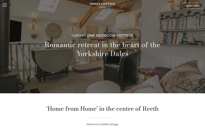 Screenshot of dibblecottage.co.uk