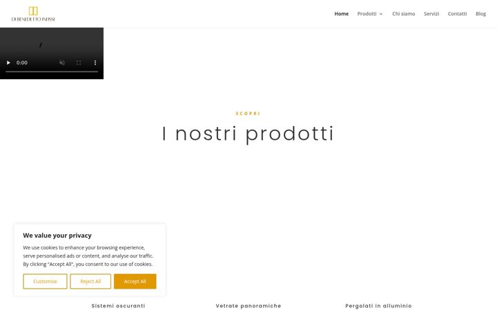 Screenshot of dibenedettoinfissi.it