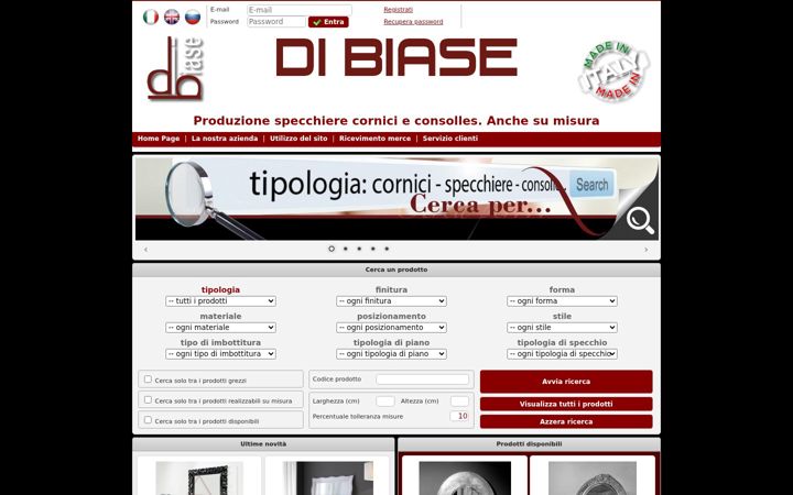 Screenshot of dibiasesrl.it
