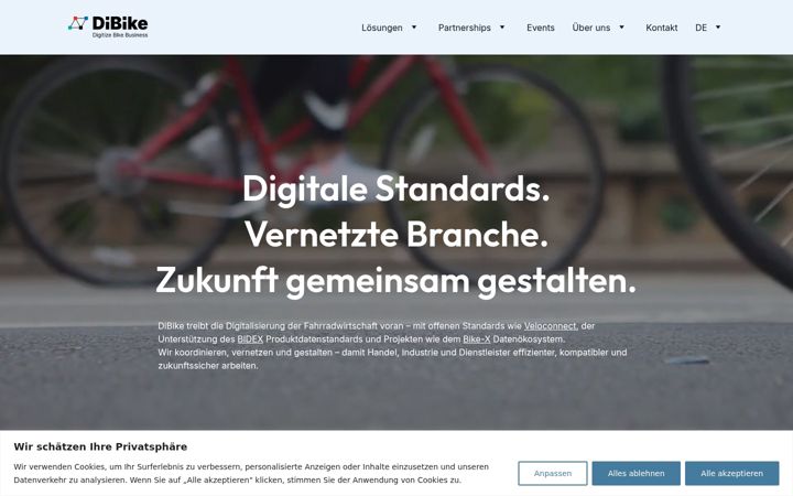 Screenshot of dibike.org