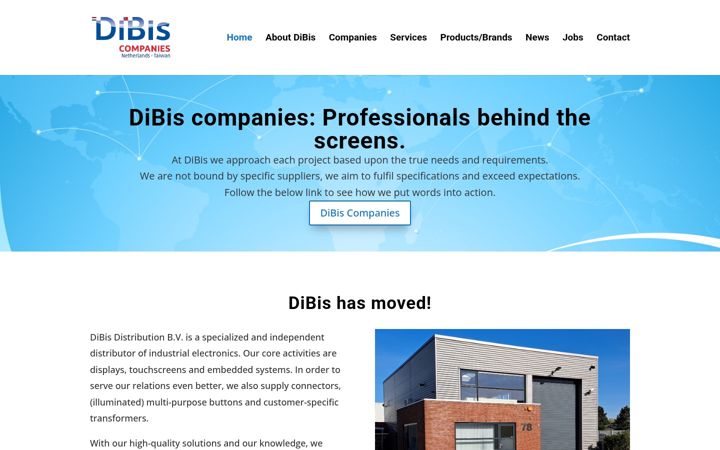 Screenshot of dibis.nl