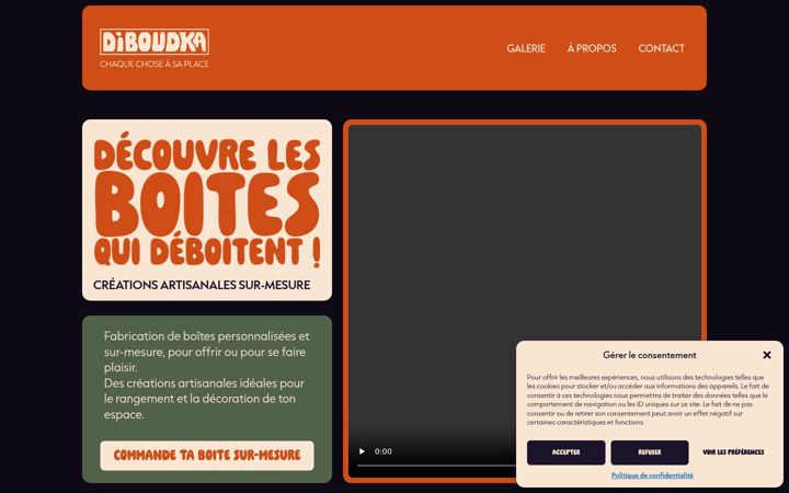 Screenshot of diboudka.fr