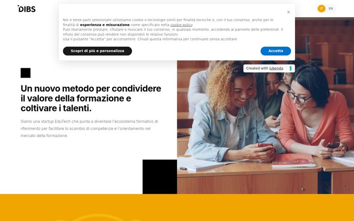 Screenshot of dibs-school.com